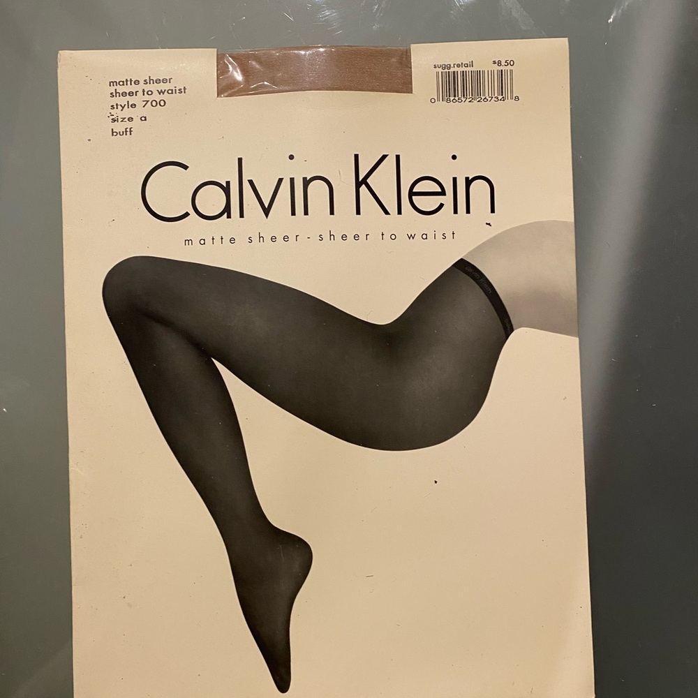 NEW Calvin Klein buff matte sheer pantyhose